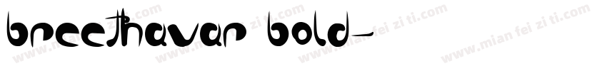 breethavar bold字体转换